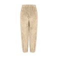 thumbnail image 6 of jtjvou Womens Fleece Pajama Pants, Winter Warm Fuzzy Lounge Bottoms Long Soft Plush Fluffy Pj Pants with Pockets Beige XXL, 6 of 7