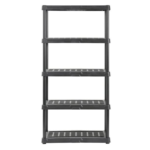 Muscle Rack 36"W x 18"D x 72"H 5Shelf Resin Shelving, 750 lb Capacity