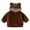 Brown, variant on JUMEYU Kid Fleece Jacket Toddler Girls Fleece Zip-Up Hooded Jacket with Bear Ear Plush Detail 5T 6T (White,5-6 Years)