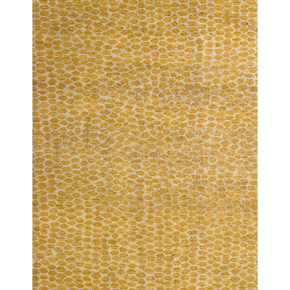 Ahgly Company Indoor Rectangle Abstract Orange Abstract Area Rugs, 2' x 3'