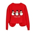 thumbnail image 5 of Winter Saving Talove Long Sleeve Shirts for Women Graphic Printed Sweatshirt Fall Fashion Must Haves Top Tee Womens Tops Dressy Casual 3/4 Sleeve Christmas Shirts, 5 of 6