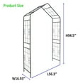 thumbnail image 3 of YDSM Metal Garden Arch L56.3'' x W16.93'' x H94.5'' Climbing Plants Support Rose Arch Outdoor Black, 3 of 6