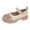 Khaki, variant on Otqutp Girls Mary Jane Shoes Dress Flats for School Uniform Summer Kids Chunky Low Heel Wedding Party Dress up Shoes