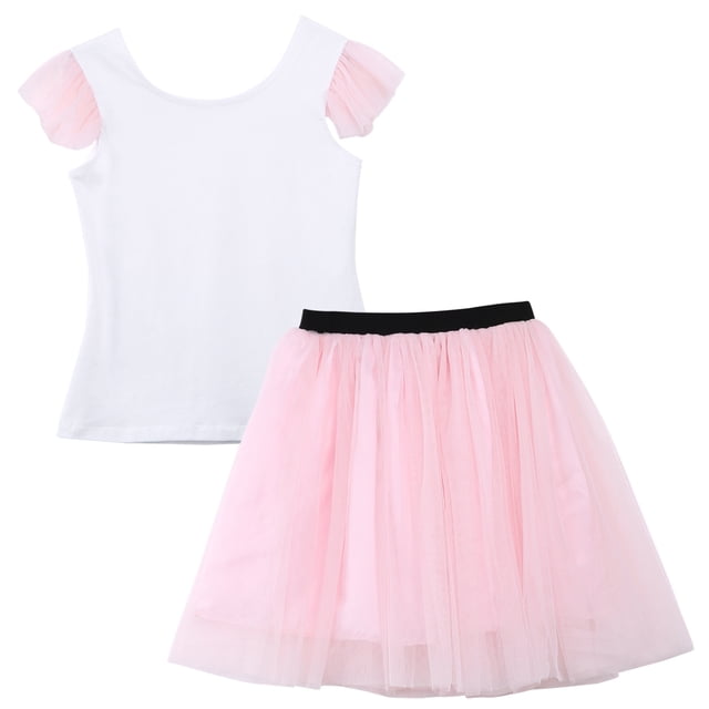 Robe T-shirt d'Été Décontractée pour Mère et Fille, Jupe en Tulle