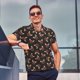 thumbnail image 4 of Fotbe Bulldog with Sunglasses Camiseta Polo de Golf para Hombre con Estampado – Camisa Deportiva Transpirable con Cuello Abotonado-Large, 4 of 6