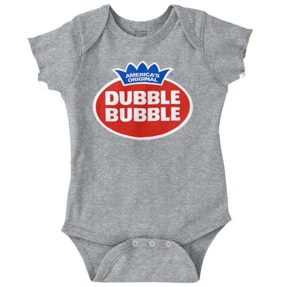 Vintage Dubble Bubble Gum Double Logo Romper Boys or Girls Infant Baby Brisco Brands 12M