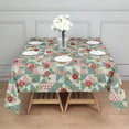 thumbnail image 3 of Pioneer Flower Floral Print Pattern Square Tablecloth, Waterproof Wipeable Spillproof Washable Table Cover for Home Kitchen Party Decor, 42"x42", 3 of 6