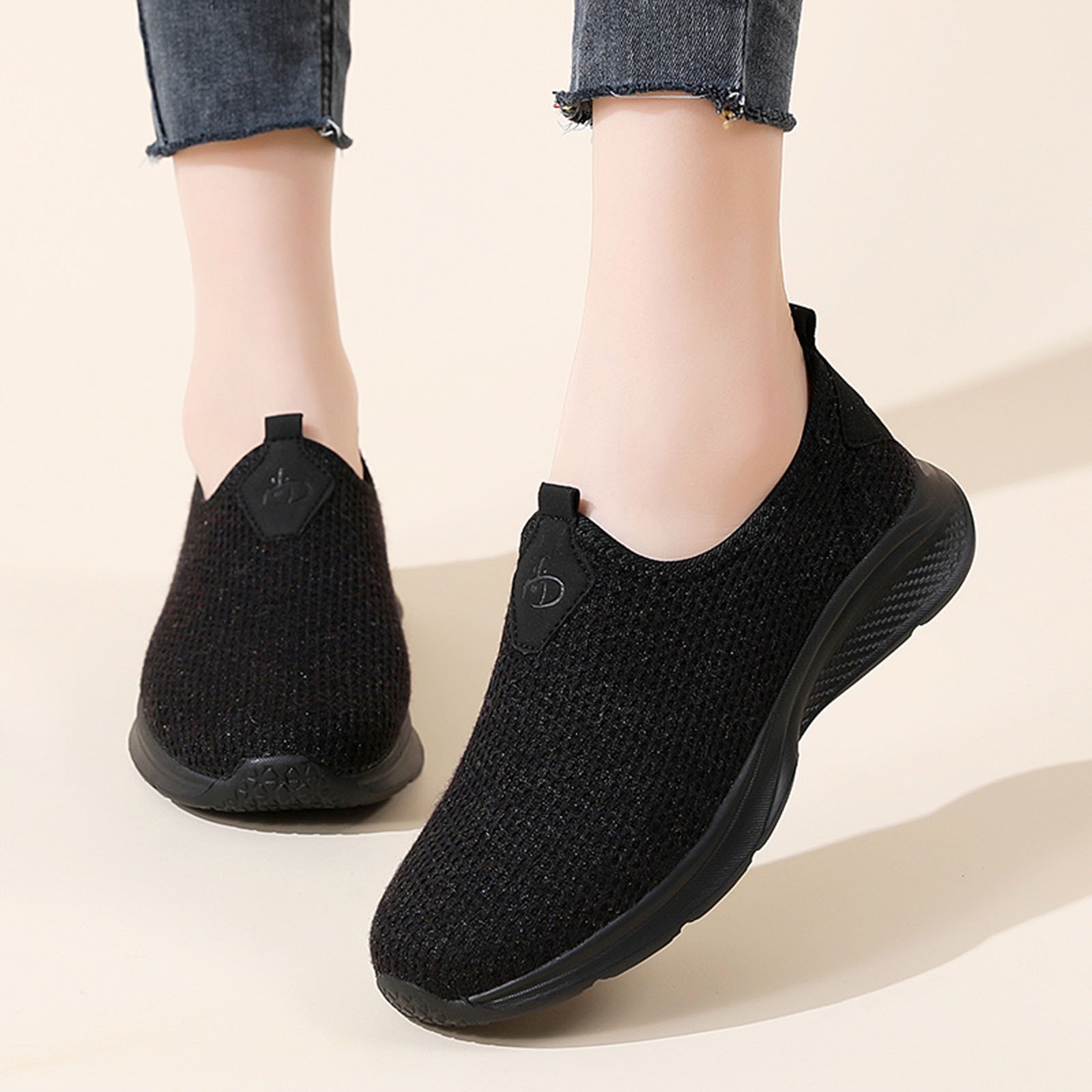 NOKIO Walking Shoes Women Sock Sneakers Lightweight Comfy Breathable Casual Pull-on Daily Shoes Zapatillas de Mujer Women's Leisure Slip On Travel Soft Sole Comfortable Shoes
