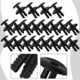 thumbnail image 3 of Tekuisi High Quality 20pcs/set Brand New Car Clips Car Accessories Black Plastic Wheel Arch 20mm Collar Door Trim Clips, 3 of 6
