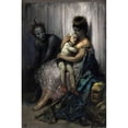 thumbnail image 2 of Gustave Doré 17x24 Black Ornate Framed Double Matted Museum Art Print Titled: The Family of the Sailbox; the Injured Child (1853), 2 of 5