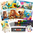 thumbnail image 1 of Art Craft Kit Cholemy, juego de pintura sobre lienzo, 36 piezas, 8 x 10 pulgadas, 1 of 6