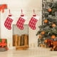 thumbnail image 4 of Christmas Stockings Red Knitted Polyester Holiday Decoration | Woolen Socks for Fireplace & Tree | Soft Durable Hanging Loop | Ample Storage | Classic Festive Room Décor | Long-Lasting Use, 4 of 6