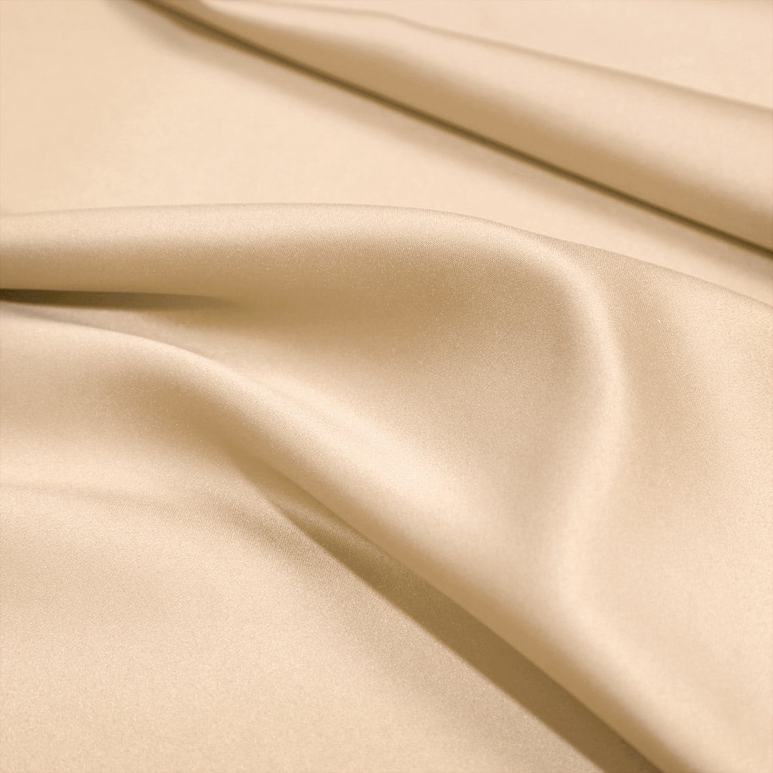 Unique Bargains 2 Pack Silky Satin Body Pillow Cases Champagne 21" x 60"