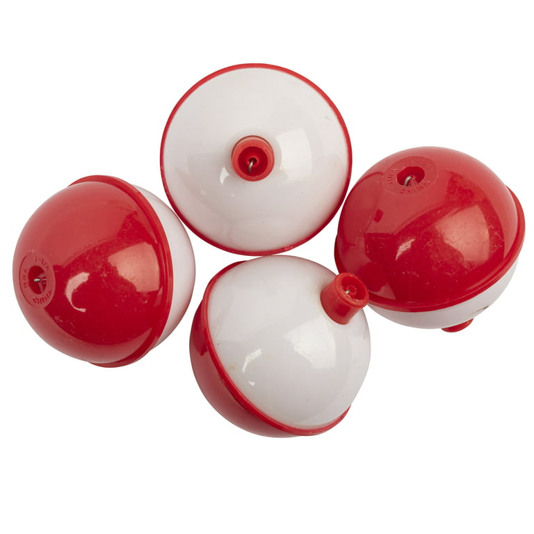 Ozark Trail 1 3/4 Round Floats. These Durable Plastic Floats feature easy  on and off spring attachment. Multi Color for better Visibility.