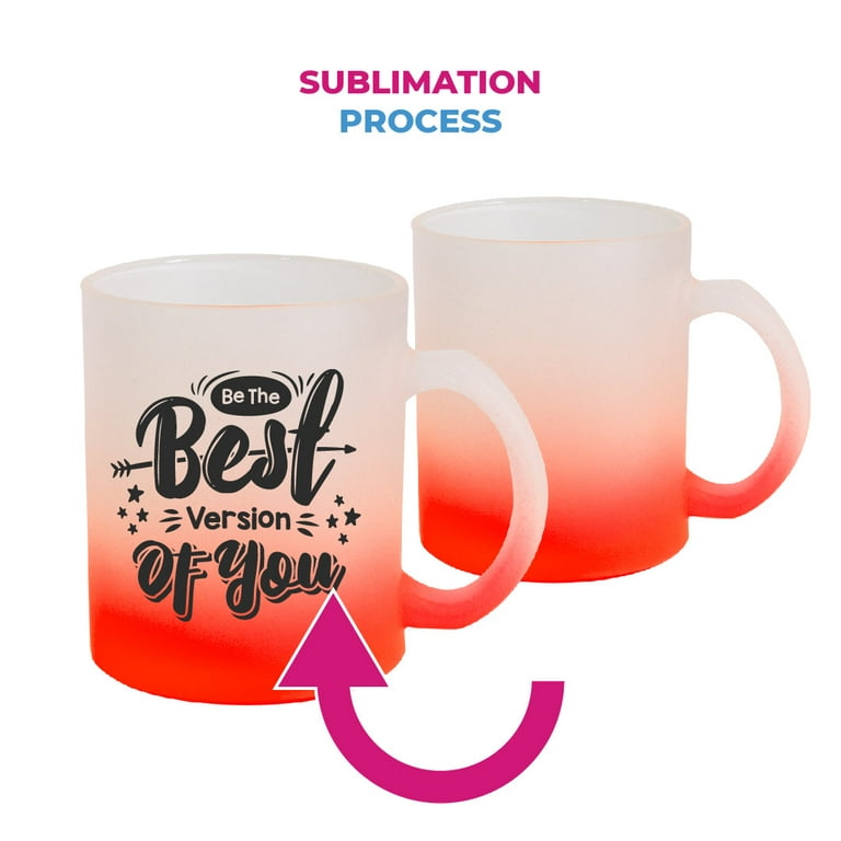 11oz. Frosted Glass Sublimation Mug by Make Market®
