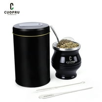 6 in 1 Yerba Mate Cup Set Black