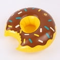 thumbnail image 5 of Water Inflatable Cup Holder Donut Floating Coaster for Swimming Pool Party Decor (Brown), 5 of 6