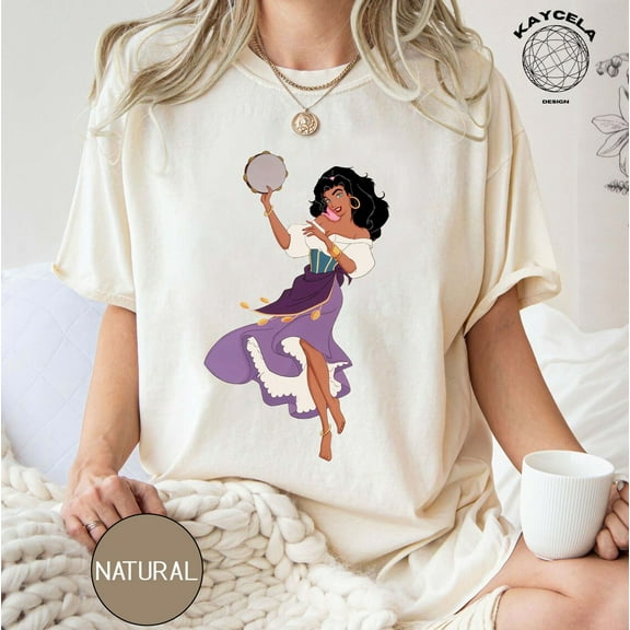 Vintage Esmeralda T-Shirt, The Hunchback of Notre-Dame Shirt, Disney Women Vacation Tee
