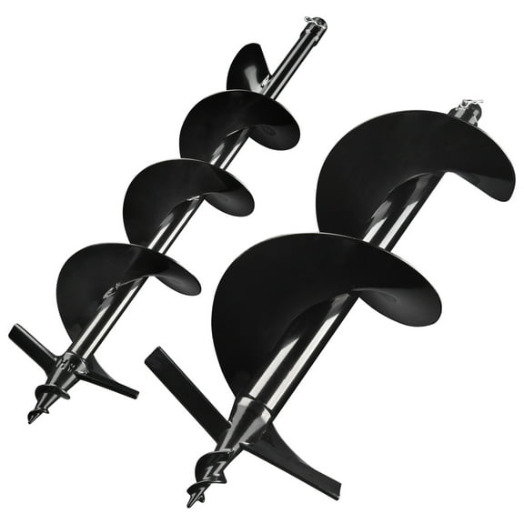 Yescom 6" 10" Earth Auger Bit Kit Bulb Planter Tool for Planting Flower Fence Post Spiral Hole Digger Gardening Project