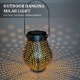 thumbnail image 3 of Amdohai Outdoor Hanging Solar Light Solar Lantern Metal LED Decorative Garden Light for Patio Courtyard Pathway, 3 of 7
