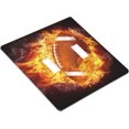 thumbnail image 2 of Sdmnsg-T Imprimé Football Feu Double Toggle Plaques Décoratives pour Réceptacles Électriques pour Chambre Cuisine Ferme Maison Décor, 2 of 5