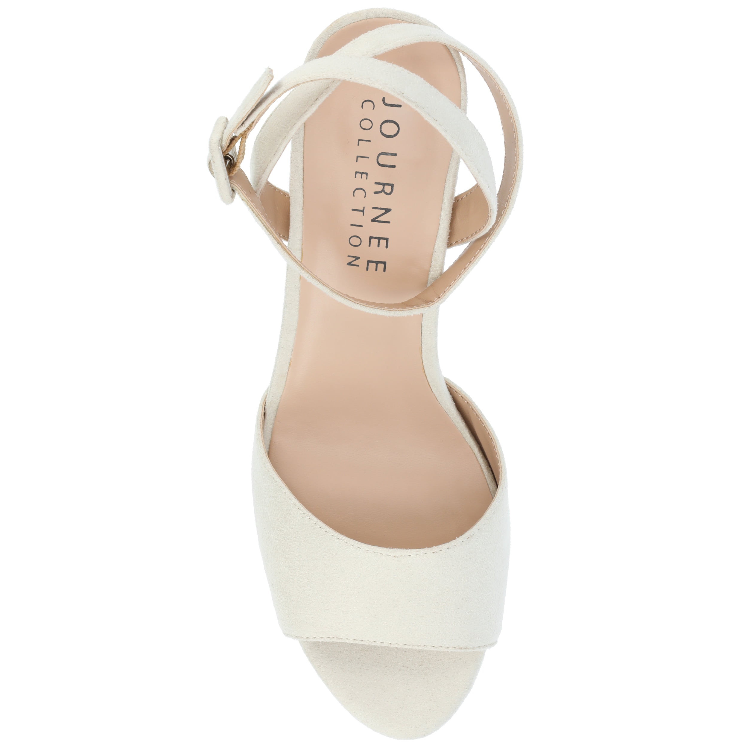 Journee Womens Nairri Vegan Leather Platform Heel Dress Sandals, Widths Available