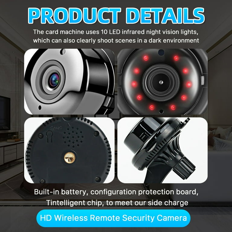 Tbest 1080p WiFi Security Camera Wireless Infrared Night Mini