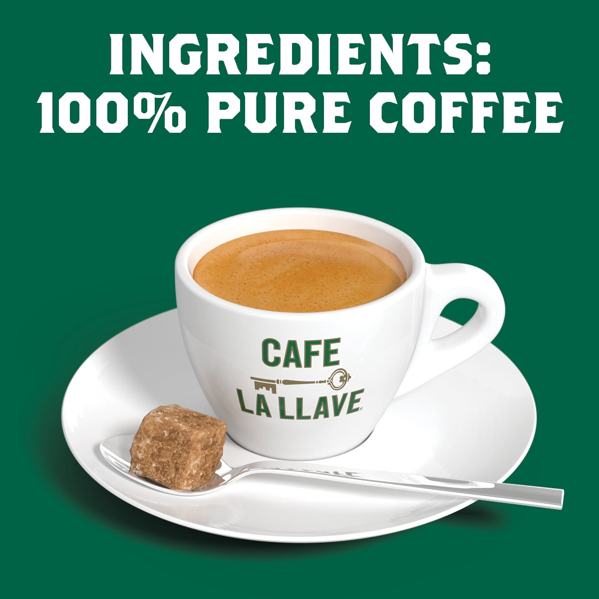 Cafe La Llave Dark Roast Ground Espresso Coffee, 10 oz Bricks (Pack of 4) – Cuban Style, Bold & Rich Flavor, for Espresso, Moka Pot & Drip