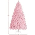 thumbnail image 4 of Favory 6ft Pink Artificial Christmas Pine Tree Seasonal Holiday Carnival Home Party Decoration for Home, Office, Party Decoration Indoor Outdoor with 818 Branch Tips and Foldable Stand, 4 of 11