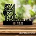 thumbnail image 4 of Craftnamesign Custom Wooden Coal Mining Desk Name Plate, Miner Metal Nameplate for desk, 4 of 5