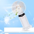 thumbnail image 4 of Ventilador de mano Ventilador eléctrico de refrigeración de 2400 mAh Ventilador de mesa para dormitorio doméstico (Blanco), 4 of 6