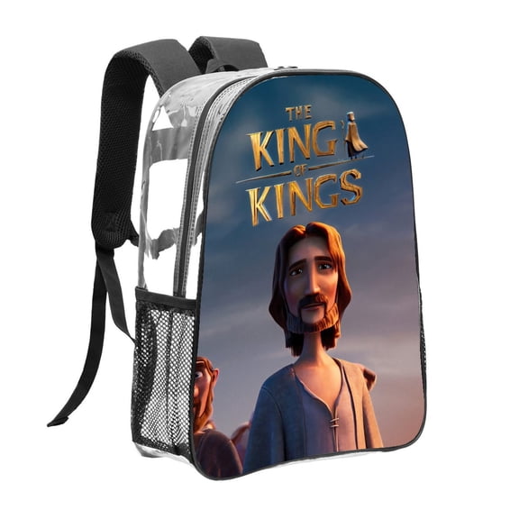 The King of Kings Pattern Transparent Backpack Lightweight And fashionable Showcasing Personality And Leading The Trend