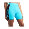 thumbnail image 2 of Fila Trina Bike Short Womens Active Shorts Size Xs, Color: Black/Teal, 2 of 2