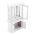 thumbnail image 1 of OUNONA miniature book display cabinet White Glass Indoor Display 1Set, 1 of 7