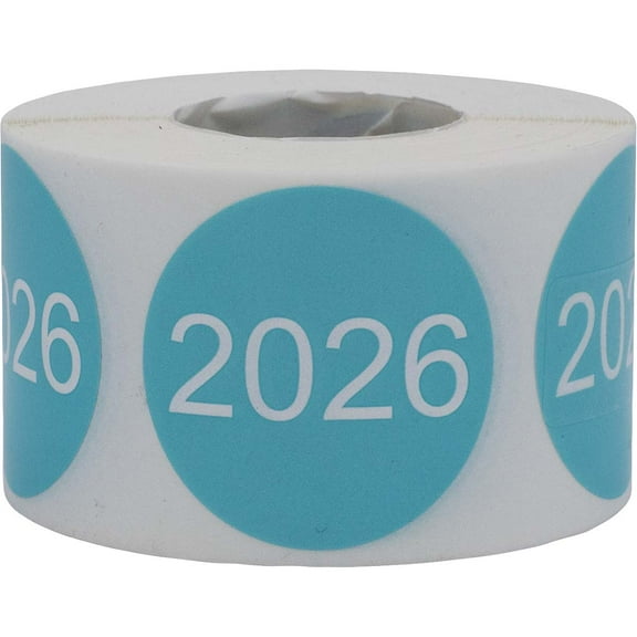 Year 2026 Stickers | 1.5″ Round - 500 Pack