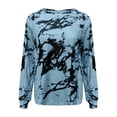 thumbnail image 3 of Mingw Colored Long Sleeve Tees for Women Fashion Womens Casual Loose Tie- Printed Long Sleeve Tops T-shirt, 3 of 6
