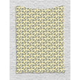 thumbnail image 1 of Lemons Tapestry, Illustration of Repetitive Sour Citrus Fruits with Leaves, Wall Hanging for Bedroom Living Room Dorm Decor, 60"W X 80"L, Dark Petrol Blue Mustard and White, by Ambesonne, 1 of 2