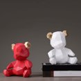 thumbnail image 6 of Bear Piggy Bank Nordic Style Bear Money Box Simple Geometric Coin Bank Home Decoration for Living Room Bedroom Children’s Room, 6 of 9