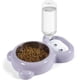 thumbnail image 1 of Dog Bowls, Cat Food and Water Bowl Set with Water Dispenser and Stainless Steel Bowl for Cats and Small Dogs - Purple, 1 of 4