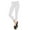 White, variant on Gravity Threads Nylon Spandex Womens Capri Leggings - White