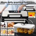 thumbnail image 3 of BYIECLD 95Kpa Powerful Vacuum Sealer Machine, 11-in-1 Automatic Food Sealer with Double Seal, Built-in Cutter & Bag Storage, for Dry Moist Food Prese, 3 of 9