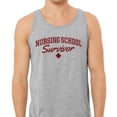 thumbnail image 2 of Nursing School Survivor Tank Top Unisex X-Small Grey, 2 of 5