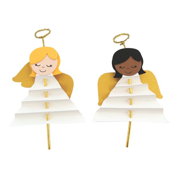 Paper Straw Angels Craft Kit Craft Kits 12 Pieces