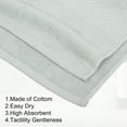thumbnail image 3 of Unique Bargains 3 Pcs Cotton Bath Towel Plain Soft Absorbent Cotton Light Gray, 3 of 7