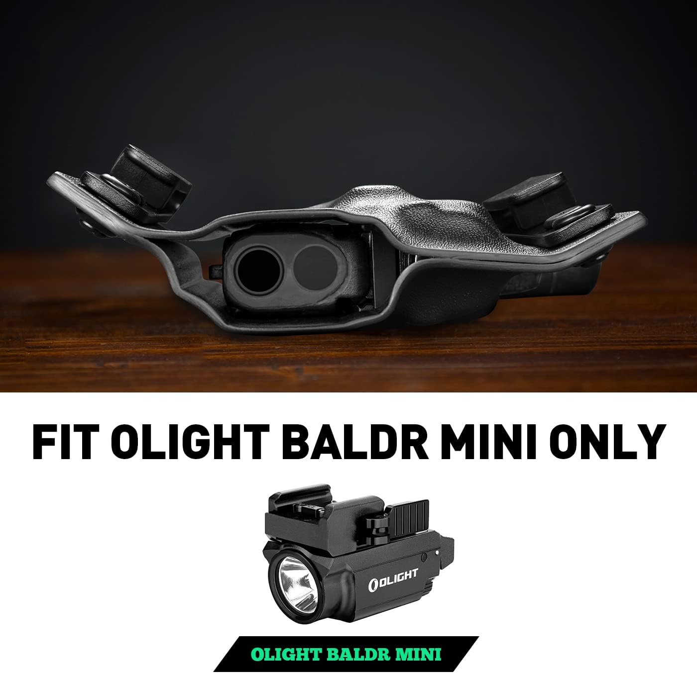 OWB Holster Fit Taurus G2C/G3C/MillenniumG2 PT111/PT140 w/OLIGHT BALDR Mini