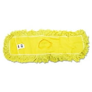 Rcp  Trapper Commercial Dust Mop Looped-end Launderable 5'' x 24'' Yellow