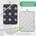 thumbnail image 6 of Yayeee Pot Holders Kitchen Heat Resistant with Pockets 7"x9.8" Cotton Oven Cooking Hot Pads, Red Fireworks Pattern, 6 of 7