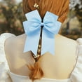 thumbnail image 6 of Kokovifyves Beauty Tools 6-inch Ribbed Satin Fishtail Double Layered Ribbon Bow Hair Clip for Children's Hair Accessories Hair Clip, 6 of 7