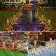 thumbnail image 4 of luces solares para jardín, estacas decorativas para exteriores, para patio, camino, decoración de césped (cobre rojo), 4 of 5