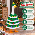 thumbnail image 7 of KuKeDi 2-Piece 23 inch Porch Goose Outfit, Christmas Tree Dress and Star Hat for Goose Statue, 7 of 7